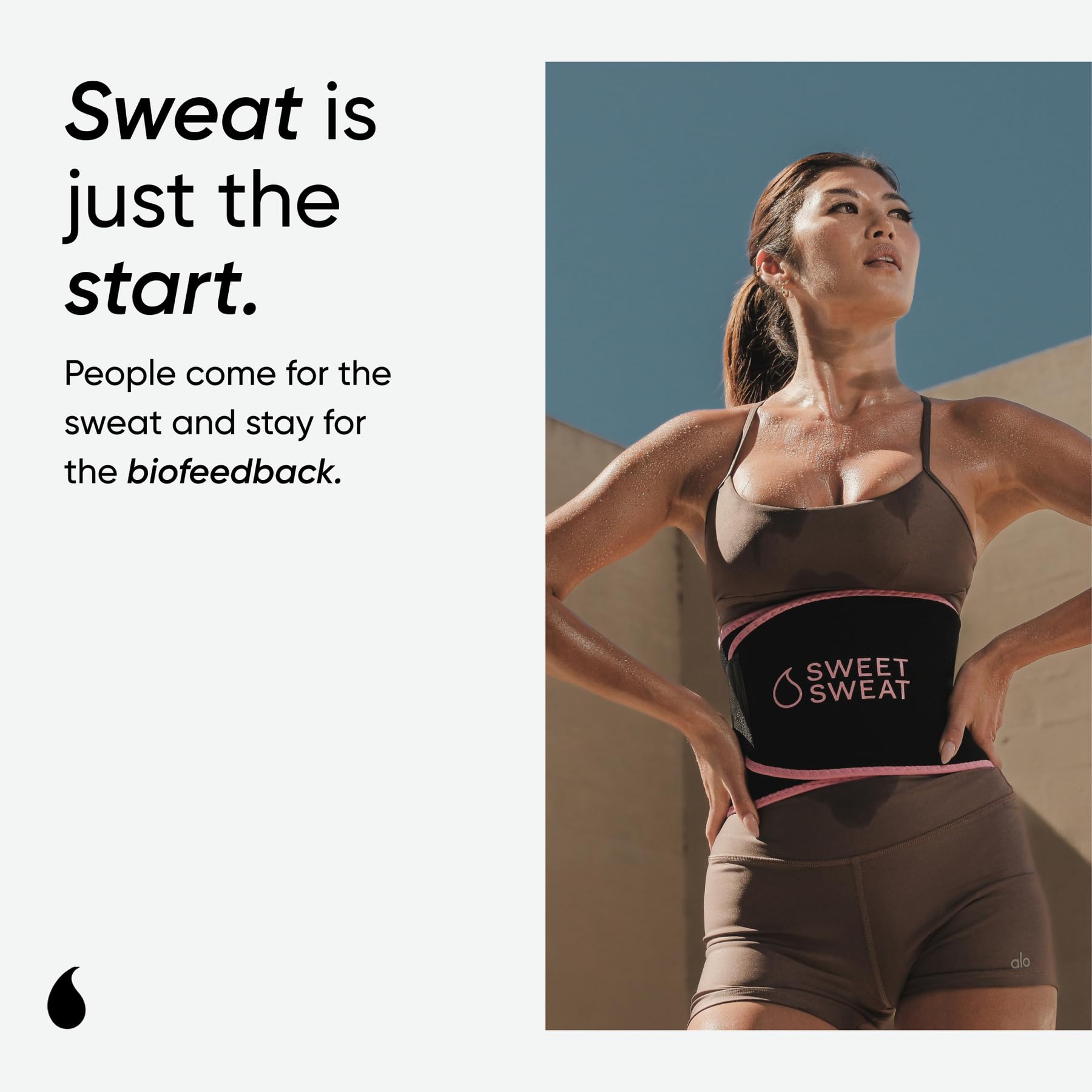 Sports Research Waist Trimmer Pack - Sweet Sweat Waist Trimmer (Black/Pink, Medium) & Set of 3 Hip Resistance Bands(Pink) - Image 6