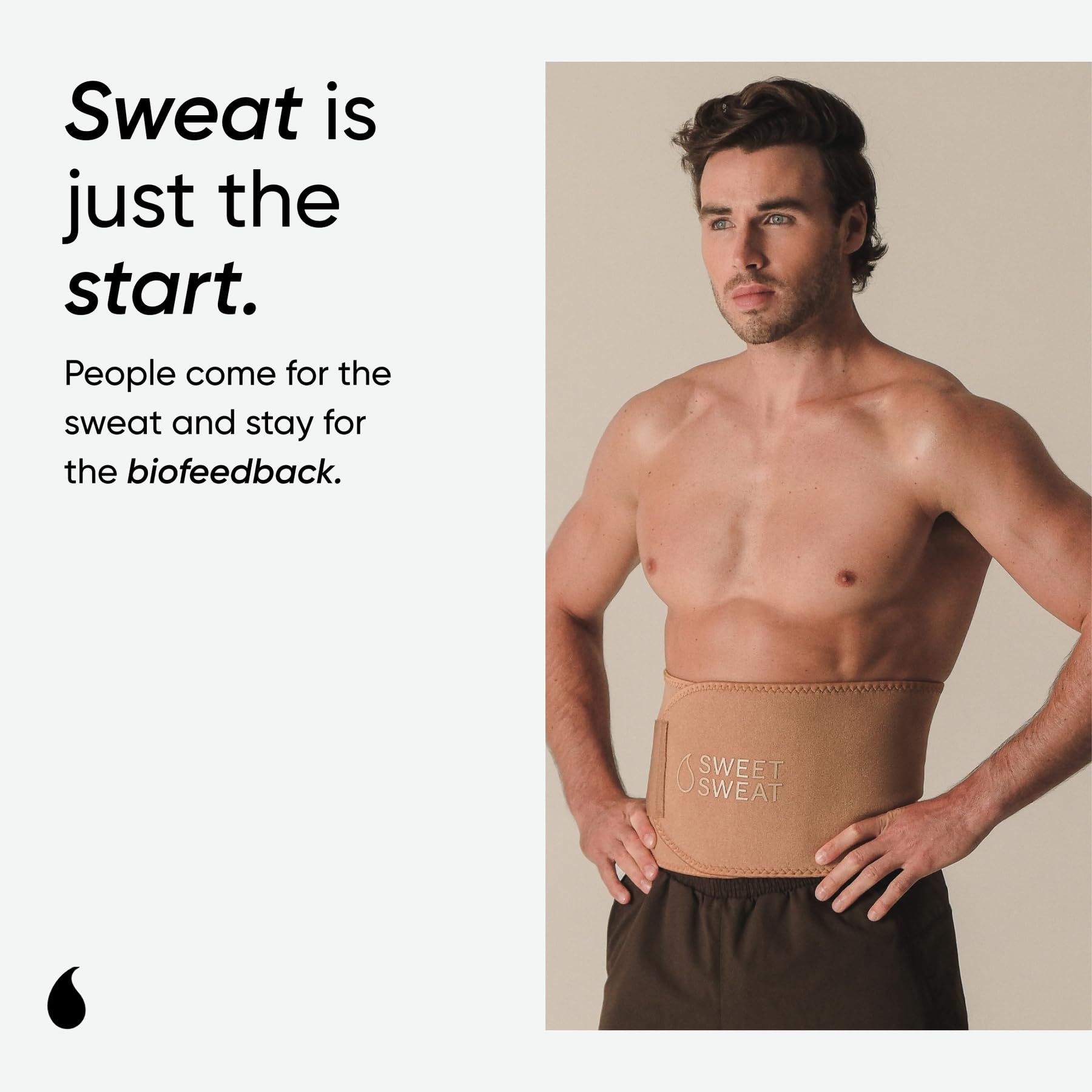 Sports Research Waist Trimmer Pack - Sweet Sweat Toned Waist Trimmer (Sand/Small) & Tropical Workout Enhancer Roll-On Gel - Image 4