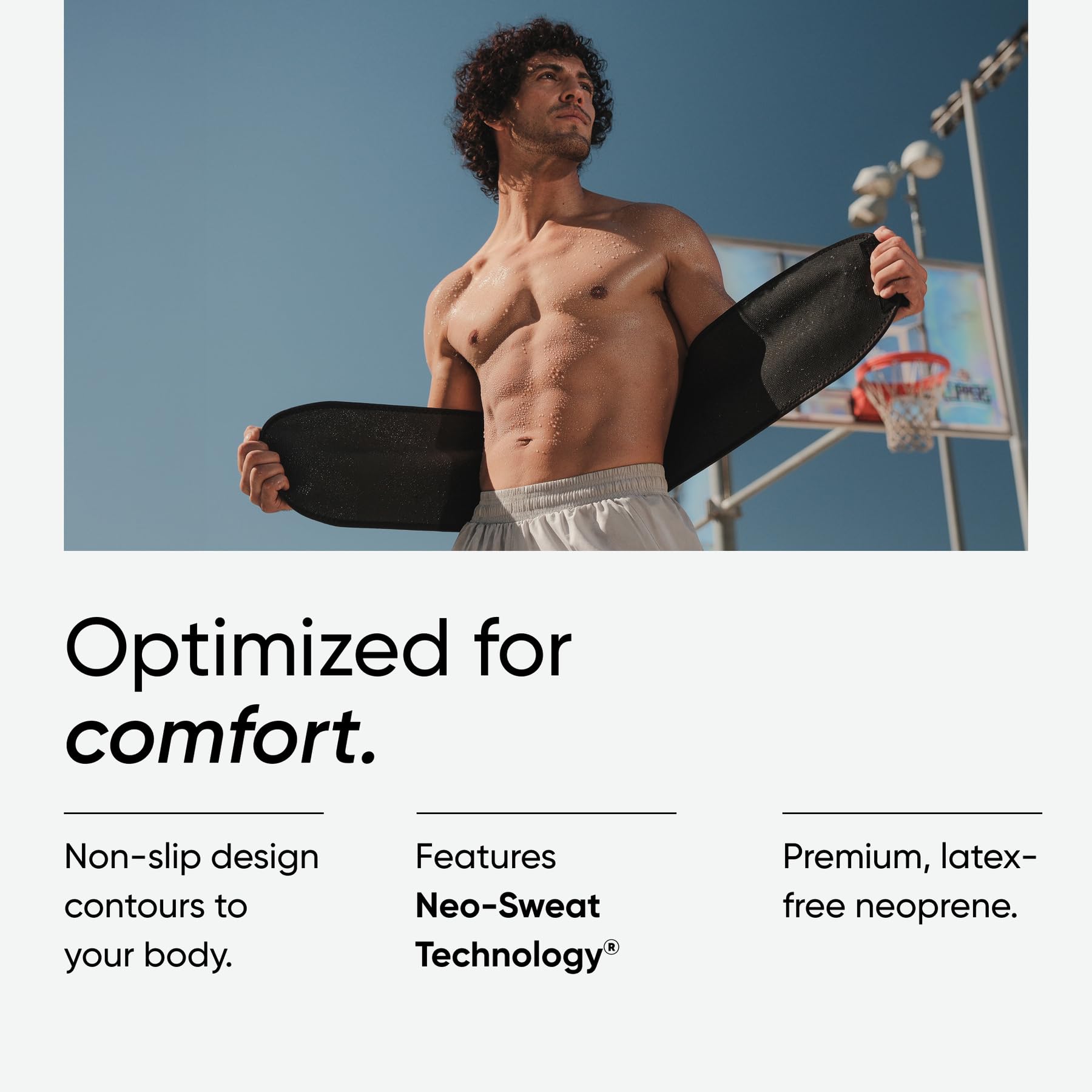 Sports Research Waist Trimmer Pack - Sweet Sweat Waist Trimmer (Black/Yellow, Small) + 'Workout Enhancer' Gel 13.5oz Jar (Tropical Scent) - Image 5