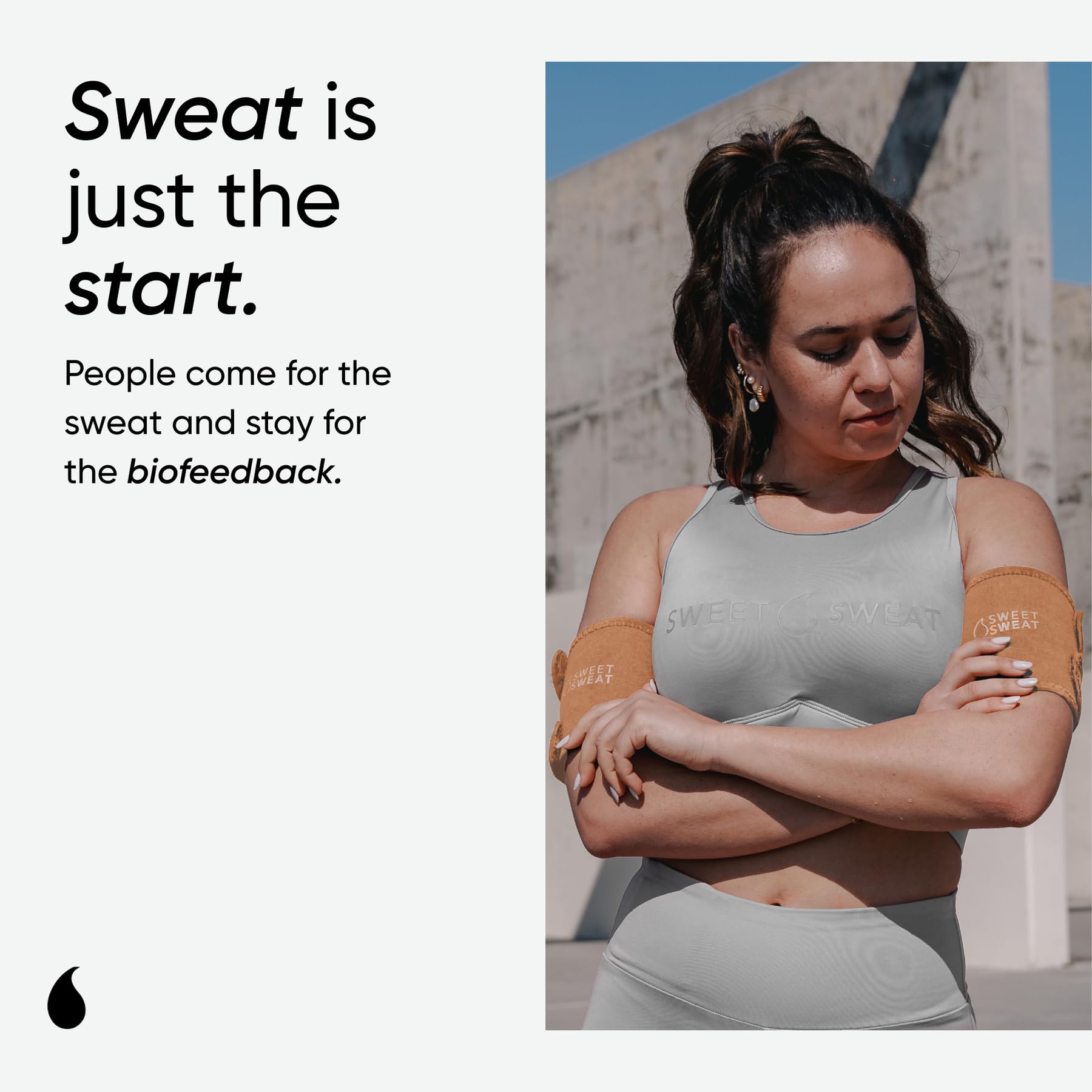 Sweet Sweat Arm Trimmers - Premium Sweat-Enhancing Fitness Arm Wrap - Neoprene · Adjustable Sizing · for Women & Men - Image 3