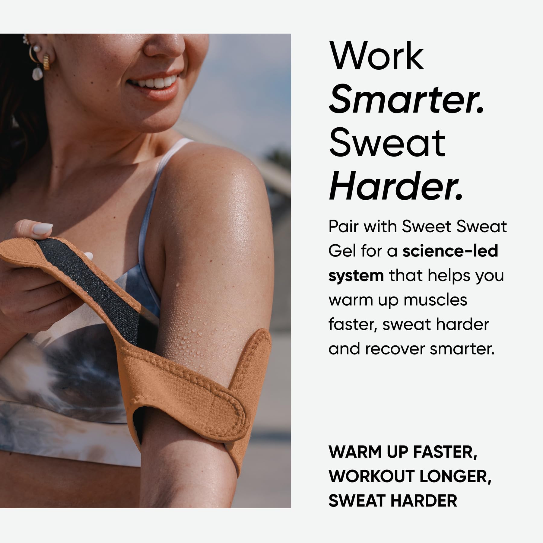 Sweet Sweat Arm Trimmers - Premium Sweat-Enhancing Fitness Arm Wrap - Neoprene · Adjustable Sizing · for Women & Men - Image 5