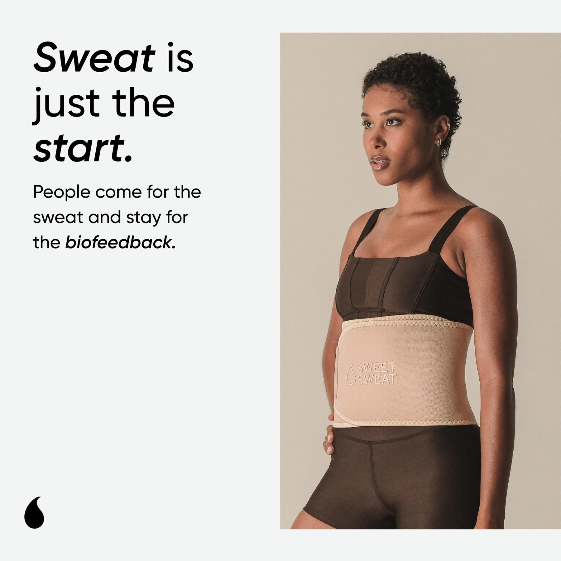 Sports Research Waist Trimmer Pack - Sweet Sweat Toned Waist Trimmer (Stone/Small) & Tropical Workout Enhancer Roll-On Gel - Image 8